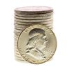 Image 1 : Roll of (20) Brilliant Uncirculated 1963 Franklin Half Dollar Coins