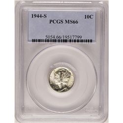 1944-S Mercury Dime Coin PCGS MS66
