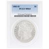 Image 1 : 1901-O $1 Morgan Silver Dollar Coin PCGS MS64