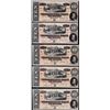 Image 1 : Lot of (5) Consecutive 1864 $10 Confederate States of America Notes