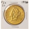 Image 1 : 1890-CC $20 Liberty Head Double Eagle Gold Coin
