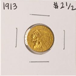 1913 $2 1/2 Indian Head Quarter Eagle Gold Coin