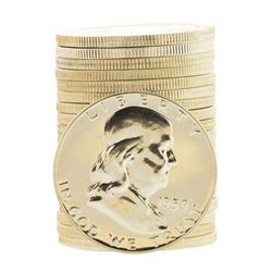 Roll of (20) Proof 1959 Franklin Half Dollar Coins