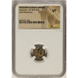 Honorius, 393-423 AD Ancient Western Roman Empire Coin NGC VF