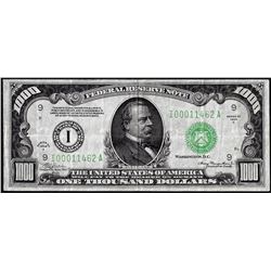 1934A $1,000 Federal Reserve Note Minneapolis