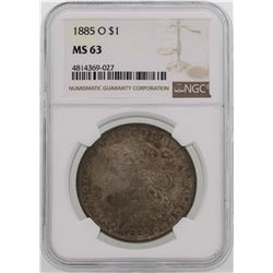 1885-O $1 Morgan Silver Dollar Coin NGC MS63