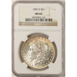 1882-O $1 Morgan Silver Dollar Coin NGC MS63