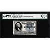 Image 1 : 1893 World's Columbian Exposition Ticket Washington PMG Gem Uncirculated 65EPQ
