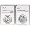 Image 1 : Lot of (2) 1959 Franklin Half Dollar Coins NGC PF67