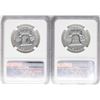 Image 2 : Lot of (2) 1959 Franklin Half Dollar Coins NGC PF67