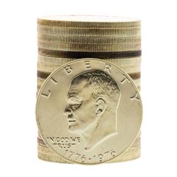 Roll of (20) Brilliant Uncirculated 1976-S Bicentennial 40% Silver Ike Dollar Co
