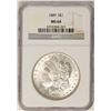 Image 1 : 1889 $1 Morgan Silver Dollar Coin NGC MS64
