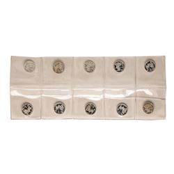 Lot of (10) Disney Mickey & Minnie Mouse Golfer 1/20 oz. .999 Fine Silver Coin R