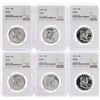 Image 1 : Lot of 1957-1962 Franklin Half Dollar Coins NGC PF67