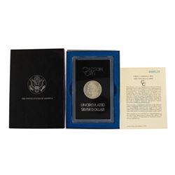 1880-CC $1 Morgan Silver Dollar Coin Uncirculated GSA Hoard w/ Box & COA