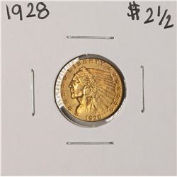 1928 $2 1/2 Indian Head Quarter Eagle Gold Coin