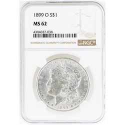 1899-O $1 Morgan Silver Dollar Coin NGC MS62