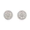 Image 1 : 14KT White Gold 0.78 ctw Diamond Earrings