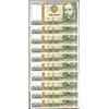 Image 1 : Lot of (10) 1988 Peru Mil Intis Uncirculated Bank Notes