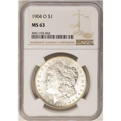 1904-O $1 Morgan Silver Dollar Coin NGC MS63