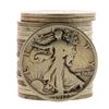 Image 1 : Roll of (20) Assorted Date 1929 and Earlier Walking Liberty Half Dollar Coins