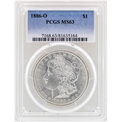 1886-O $1 Morgan Silver Dollar Coin PCGS MS63