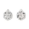 Image 1 : 14KT White Gold 3.45 ctw Diamond Earrings