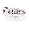 Image 3 : 14KT White Gold 3.44 ctw Sapphire and Diamond Ring