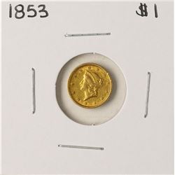 1853 $1 Liberty Head Gold Dollar Coin