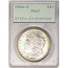 Image 1 : 1884-O $1 Morgan Silver Dollar Coin PCGS MS63 Rattler Holder Amazing Reverse Ton