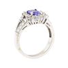 Image 4 : 14KT White Gold 2.23 ctw Tanzanite and Diamond Ring