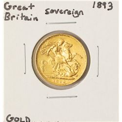 1893 Great Britain Sovereign Gold Coin