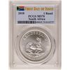 Image 1 : 2018 South Africa Krugerrand Silver Coin PCGS MS70 First Issue