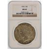 Image 1 : 1922 $1 Peace Silver Dollar Coin NGC MS65
