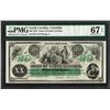 Image 1 : 1872 $20 State of South Carolina Revenue Bond Obsolete Note PMG Superb Gem Unc.
