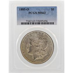 1885-O $1 Morgan Silver Dollar Coin PCGS MS63