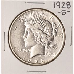 1928-S $1 Peace Silver Dollar Coin