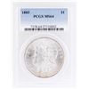 Image 1 : 1885 $1 Morgan Silver Dollar Coin PCGS MS64