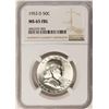 Image 1 : 1953-D Franklin Half Dollar Coin NGC MS65FBL