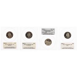 Set of (4) 2002-S Proof State Quarter Coins PCGS PR69DCAM