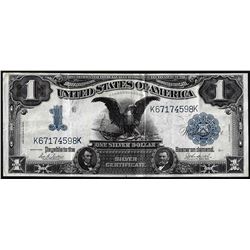1899 $1 Black Eagle Silver Certificate Note