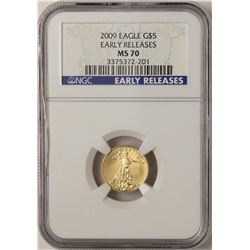 2009 $5 American Gold Eagle Coin NGC MS70 Early Releases
