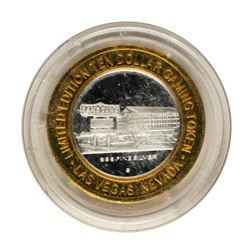.999 Fine Silver Sam's Town Casino Las Vegas $10 Limited Edition Gaming Token
