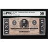 Image 1 : 1864 $1 Confederate States of America Note T-71 PMG Choice About Unc. 58EPQ