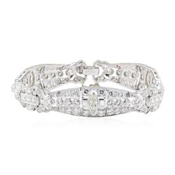 Vintage Platinum 9.65 ctw Diamond Bracelet