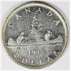 Image 2 : 1947 MAPLE LEAF CANADA SILVER DOLLAR