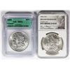 Image 1 : TWO SILVER DOLLARS: