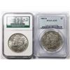 Image 1 : TWO SILVER DOLLARS: