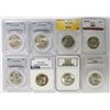 Image 1 : GROUP LOT OF PERFECT PROOFS: 8 COINS TOTAL