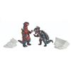 Image 1 : GODZILLA 1955/ANGUIRUS/OSAKA CASTLE Marmit Para-Babies Vinyl Figures